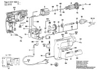 Bosch 0 601 122 042 Drill 240 V / GB Spare Parts